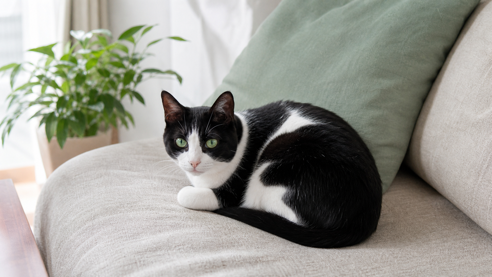 一人暮らしの部屋でくつろぐ猫と穏やかな暮らし